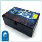 جعبه کادویی چوبی (جعبه کالیمبا) طرح ونگوک و شازده کوچولو