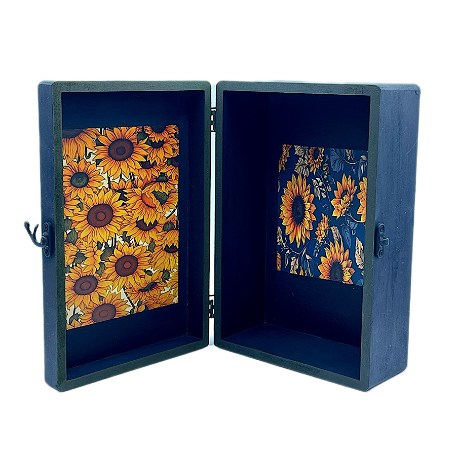 جعبه کادویی چوبی (جعبه کالیمبا) آفتابگردون
